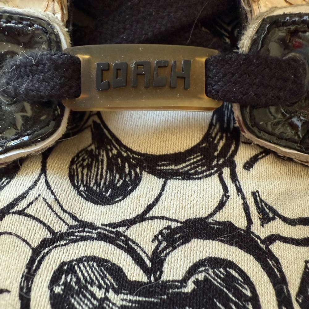 Coach Haven Ball PT Rare Black and White High-Top Sneakers Sz 9M - Picture 10 of 11